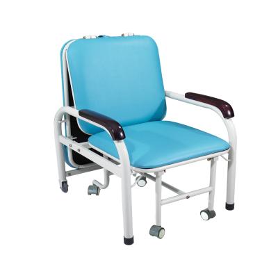 China Modern Cheap Portable Folding Chair Adjustable Sleeping Hospital Price Companion Patient Chair for sale