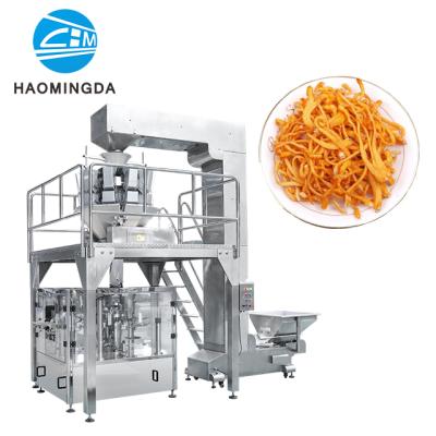 China Food Factory Sale Cordyceps Flowers Dry Rotary Food Packing Machine For Premade Bag for sale