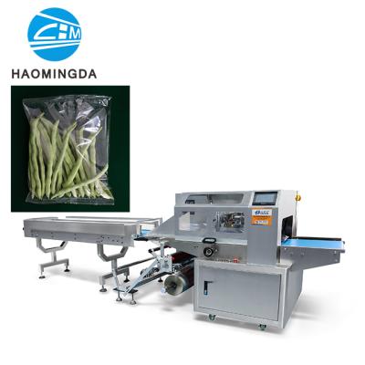 China Automatic Food Runner Dutch Bean Long Green Beans Packing Machine with Weighing and Labeling Machine for sale