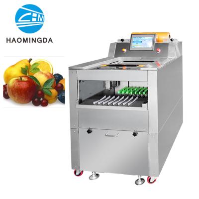 China Automatic Food/Fresh Fruit Vegetables Cling Film Packaging Machine Tray Sealing Packing Machine for sale