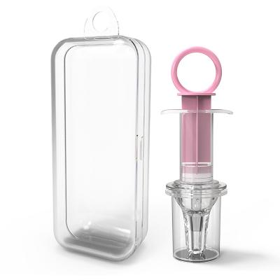 China High Quality Silicone Baby Medicine Feeder Syringe Type ABS Food Grade Silicone Liquid Feeder Both Sides Conductive for sale