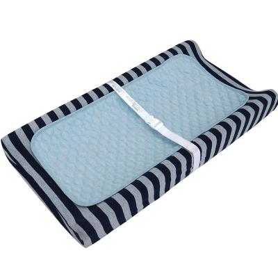 China 3 Pieces Healthy Blue Baby Diaper Pad Baby Diaper Pads Washable Waterproof Diaper Cover Pad Changing Pad for sale