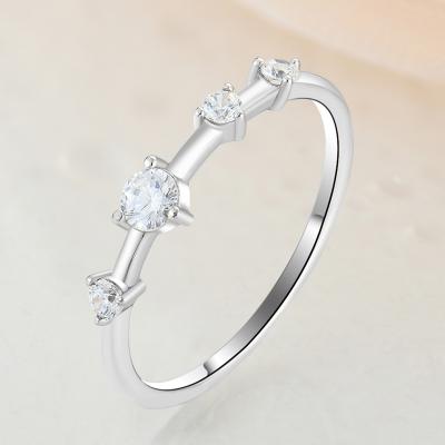 China Anti Tarnish 2021 Fashion Jewelry Wedding Ring 925 Sterling Silver Stones Ring For Women Pan Series Jewelry for sale