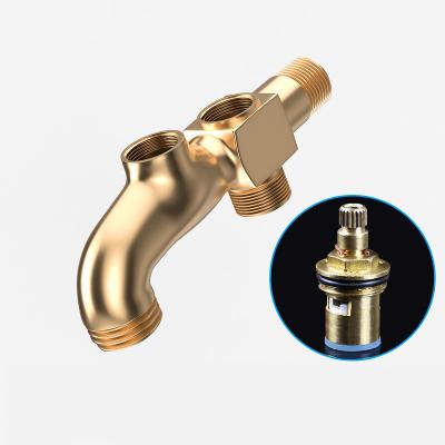 China Modern Brass Convenient Sanitary Faucet In-wall Basin Faucet Durable Bathroom Faucet for sale