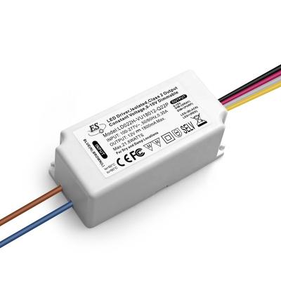 China 3 Years Warranty FCC SELV 22W 24V 0.9A AC-DC Constant Voltage LED Driver CE ES With 0/1-10V Dimming for sale