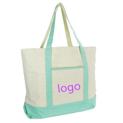 China Logo Handbag Canvas Tote Bag Printed Custom Made Comfortable With For Women for sale