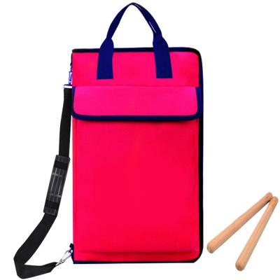 China Large Tote Organizer Drum Sticks Bag Waterproof Nylon Comfortable Mallet Bag Holder Durable Drumstick Bag with Vertical Pockets for sale