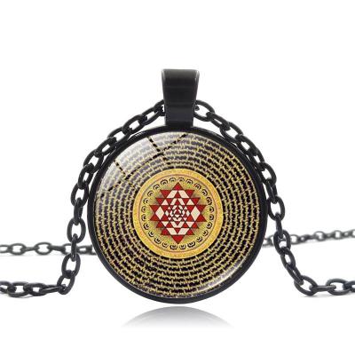 China Trendy Sri Lankan Sacred Time Gem Yantra Pendant Necklace for sale