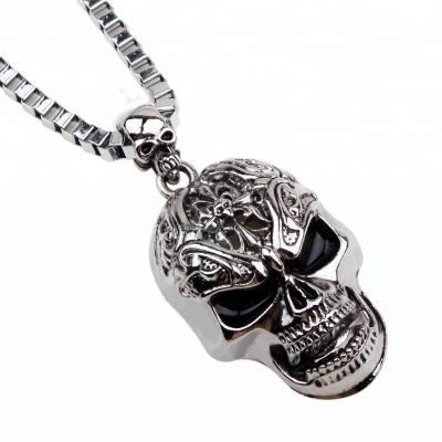 China New Design Vintage Non-mainstream Skull Pendant Necklace Male Jewelry Bracelets Party Halloween Gifts Accessories for sale