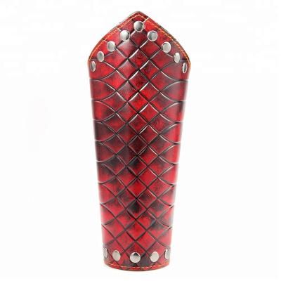 China Metal and Leather Hot Sale Rock Punk Mainstream Non-whip Tartan Wrist Protectors Leather Rope Woven Wristband Wristbands for sale