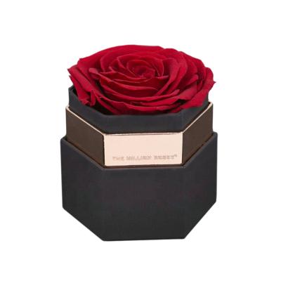 China Materials Custom Wholesale Hot Sale Recycled Luxury Paper Flower Square Packaging Rose Gift Box for sale