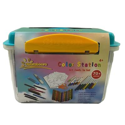 China 38 PCS Color Plastic Marker Pens Pencil Drawing Set for sale