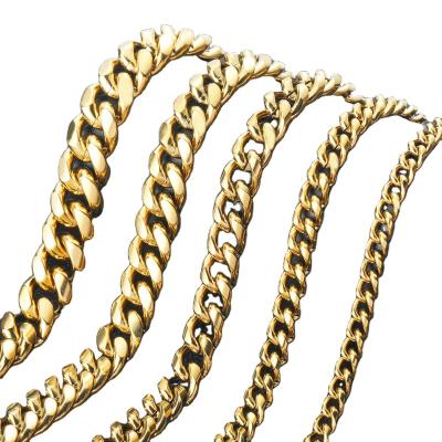 China Best Selling Classic Hiphop Style Men's Hip Hop Closed Restriction Necklace Miami Stainless Steel Chain for sale