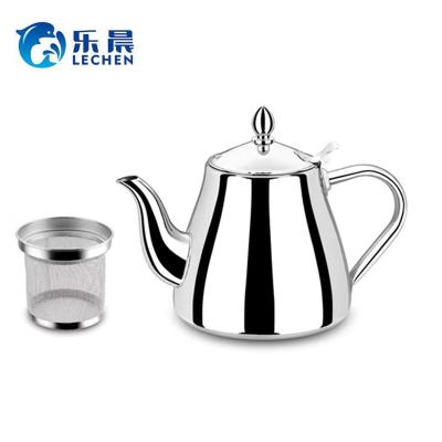 China Sustainable Non-Electric Stainless Steel Water Kettle With Strainer Whistling Kettle Tea Kettle for sale