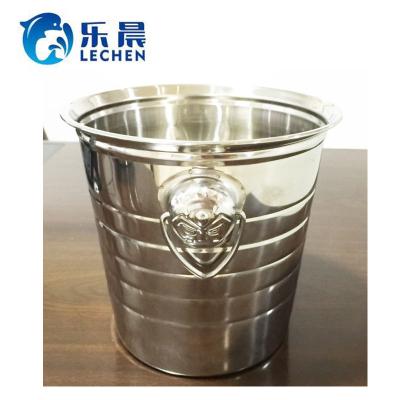 China Sustainable Bucket&Cooler&Holder Type Stainless Steel Ice Bucket For Wine, Beer, Champagne 5L for sale