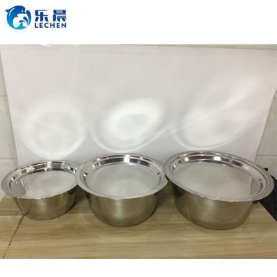 China Clean Stainless Steel Basin Set Universal Basin Set With Lid Mixing Bowl Set 34/40/44cm for sale