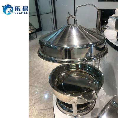 China Restaurant Simple Functional Kitchen Folding Oven Stainless Steel Buffet Food Warmers Shake Tray Round Shape for sale