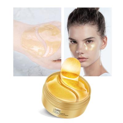 China Free Sample Logo Collagen Eye Mask Caviar Nourishing Custom Eye Pads Moisturizing Mask Under Eye Care Patch for sale