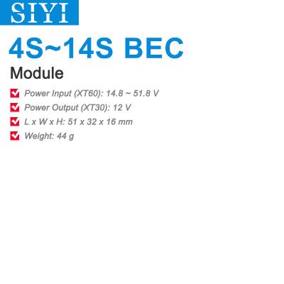 China Datalink SIYI System HM30 BEC 4-14S / 4-18S Module for HM30 Air Unit for sale