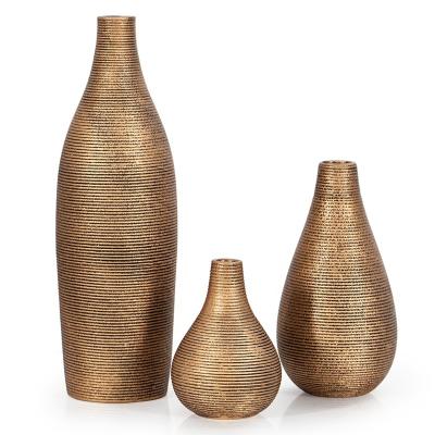 China Minimalist GuYao Vases Creative Luxury Gold Ceramic Vases For Home Ceramic Decoration Vintage Vase for sale