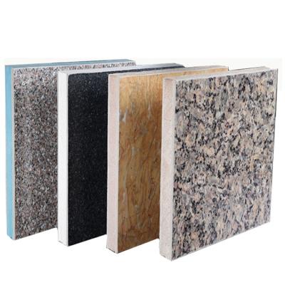 China Modern factory insulated EPS/rock wool sandwich panel panel for exterior wall for sale