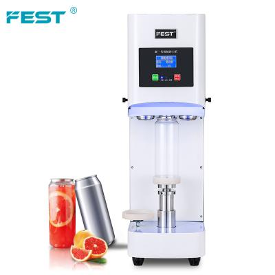 China Food FEST sealing can tin automatic bottle sealer plastic machine rotary boba tea machine for sale