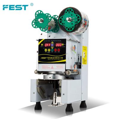 China Beverage FEST Professional Automatic Cup Sealing Machine Plastic Bubble Tea Machine for sale