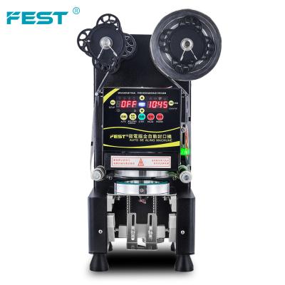 China Beverage FEST cup machine for plastic bubble tea cup automatic cup sealing machine for sale