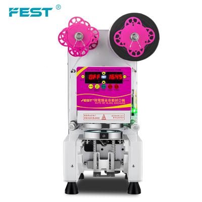 China Automatic Food FEST PP Paper Sealing Machine CE Cup Sealer Plastic Cup Seal Machine for sale