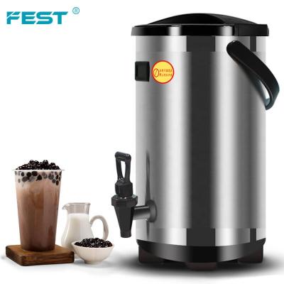 China With Temperature Display FEST Coffee Equipment Insulation Barrel Bucket Bubble Tea Warmer For Restaurant 2 Gallon Storage Drum for sale