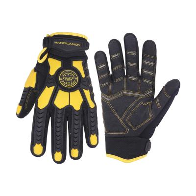 China HANDLANDY Oil and Gas Impact Resistant Gloves Impact Resistant Industrial Work Gloves for sale