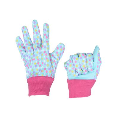 China Goods for use. HANDLANDY Beautiful Selling Rose Flower Pattern Cotton Breathable Warm Floral Palm Garden Gloves For Garden Digging for sale