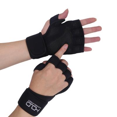 China Exercisee Full Gym Extra Core Basic Gym Weightlifting Gloves/Handlandy Shock Absorption Palm Protection Large Weightlifting Gloves for sale