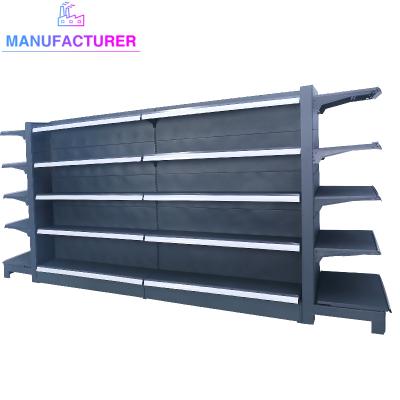 China custom made single side 5 layer supermarket shelf factory price size display stand supermarket shopping shelf rack for sale