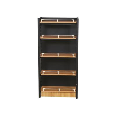 China 5 Layer Single Side Supermarket Shelf Supermarket Rack System Supermarket Spice Shelves for sale