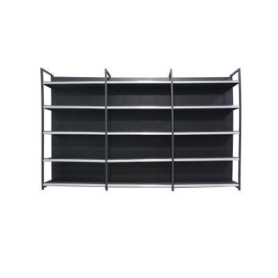 China 5 Layer Supermarket Shelf Single Side 2Factory Store Supply 021 Hot Sell Steel Shelf Rack Gondola Shelving Supermarket Goods for sale