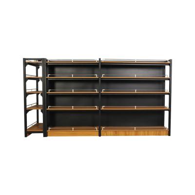 China high quality 5 layer supermarket shelf single side supermarket shelf for supermarket gondola racks or wall shelf for groceries for sale