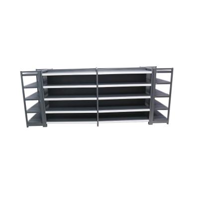 China 5 Side 5 Layer Single Supermarket Shelf Adjustable Shelf No Bolt Shelf Riveted Shelf Supermarket Rack From Manufacturers for sale