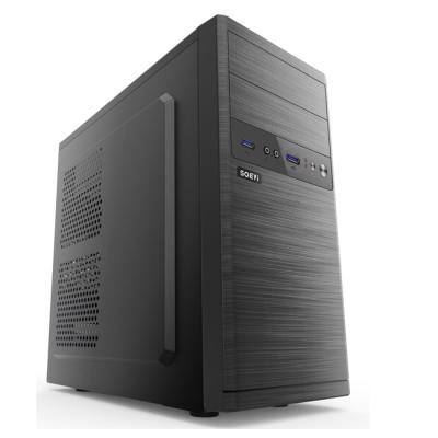 China With Mid Fan Factory Supply Micro ATX Computer Case Desktop PC Case Tower Acrylic With Good Price With Fan Plastic USB AUDIO Steel for sale