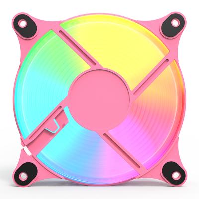 China Cheap price computer case case fan RGB 120mm computer fans free sample 4pin argb fan for sale