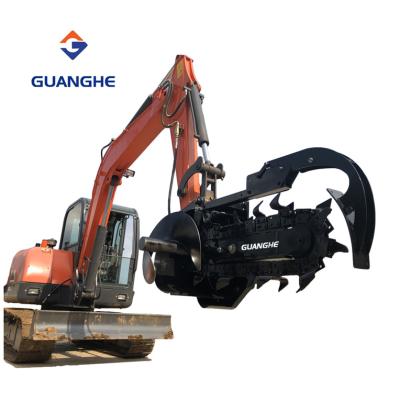 China Mini Ditcher Chain Trencher Portable Excavator Chain Trenching Machine for sale