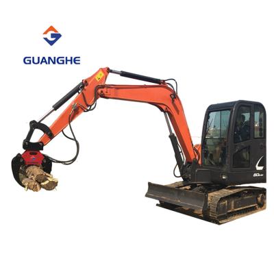 China Popular Excavator Widely Used Superior Quality Product Fixed Crane Wood Log Hydraulic Grapple for sale