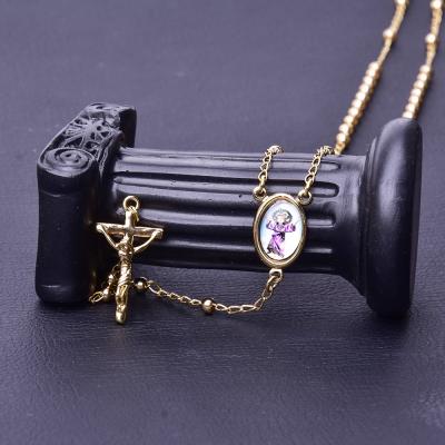 China Religious Necklace 18k Gold Religious Cross Necklace Religious Jewelry ZJ10101 for sale