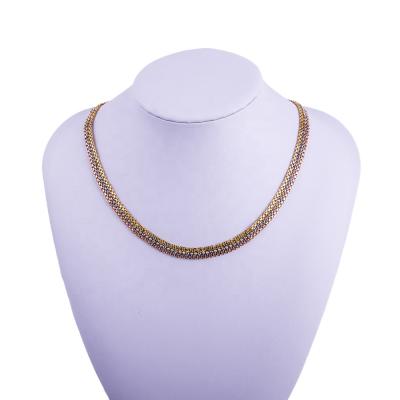 China Custom Made Chain 7mm , 18 Inch Fashion Big Gold Necklace 18k Gold Nigerian Copper Cuban Chain for sale