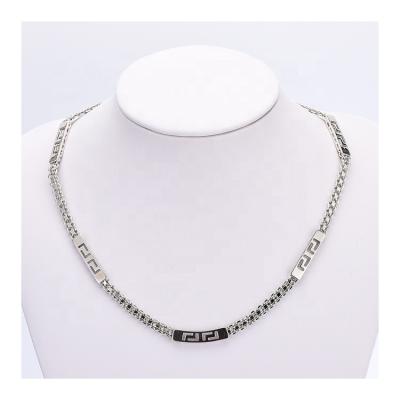 China Fashion Hot Selling C10188 2019 DORIS Jewelry silver ex factory price platinum necklace for sale