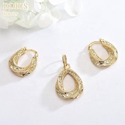 China Fashion 18K gold plated circle sequin lock earring Fashion 18K Korean style jewelry wholesale China wholesale jewelry E10121 for sale