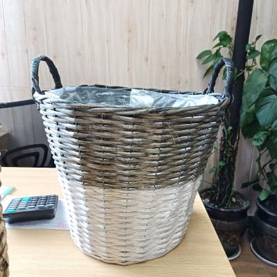 China Wholesale 12 CLASSIC Factory Price Woven Plant Plankton Hyacinth Basket Rattan Planter Water &14 Inch Rattan Plankton for Home & Garden Storage for sale