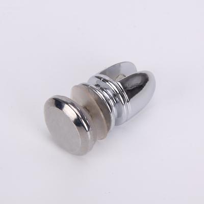 China Connect glass manufacture zinc alloy glass shelf clip chrome glass clamp holder for sale