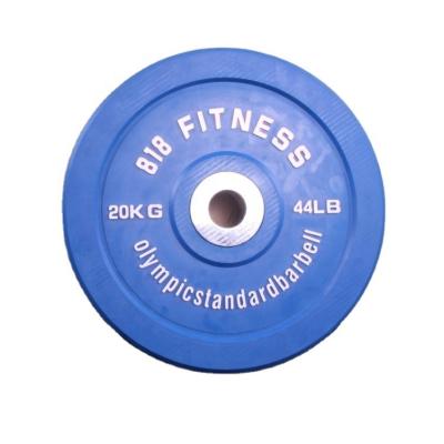 China Best Gym Fitness Weightlifting 10kg Rubber Barbell Plates Durable Durable Barbell Bumper Slice for sale