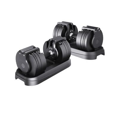 China China Wholesale Discount Dumbbell Dumbbell Rubber Covered Gym Commercial Free Home Fitness Sports Large Adjustable Weightlifting Dumbbell for sale